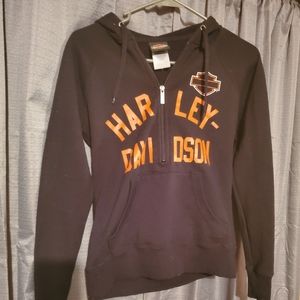 Black harley davidson hoodie
